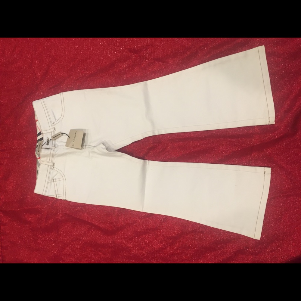 New authentic Burberry white color jeans